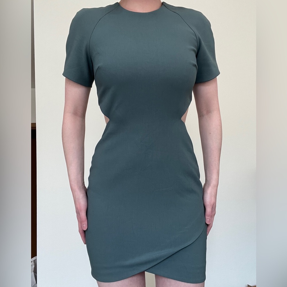 Elizabeth and James Blue Cut-Out Dress